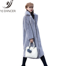 2018 Autumn And Winter Fashion New Imitation Velvet Fur Coat In The Long Section Of Fur Coat Female Loose Thick Warm H0171