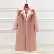2018 Autumn And Winter Fashion New Imitation Velvet Fur Coat In The Long Section Of Fur Coat Female Loose Thick Warm H0171
