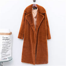 2018 Autumn And Winter Fashion New Imitation Velvet Fur Coat In The Long Section Of Fur Coat Female Loose Thick Warm H0171