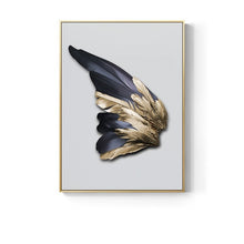 Modern Nordic Abstract Art Golden Feather Poster Print Canvas Painting Picture Aisle Home Wall Art Decoration Can Be Customized