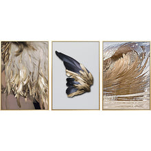 Modern Nordic Abstract Art Golden Feather Poster Print Canvas Painting Picture Aisle Home Wall Art Decoration Can Be Customized