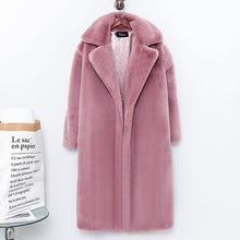 2018 Autumn And Winter Fashion New Imitation Velvet Fur Coat In The Long Section Of Fur Coat Female Loose Thick Warm H0171